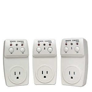 Remote Controlled Switch Socket - 3-Pack